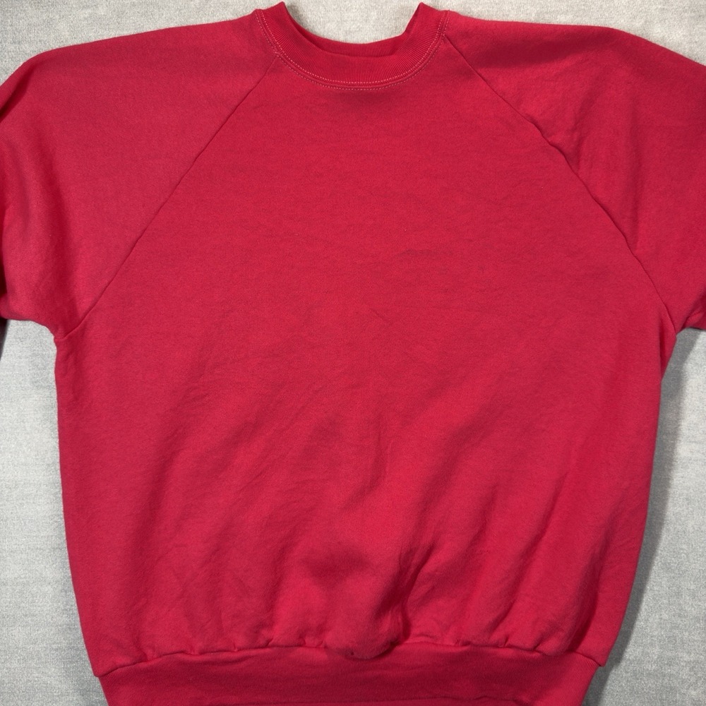 Vintage Made In‎ USA Fruit of the Loom Crewneck Sweatshirt Adult XL Pink Blank - Picture 4 of 8